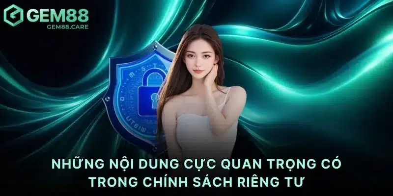 Những nội dung cực quan trọng có trong chính sách riêng tư