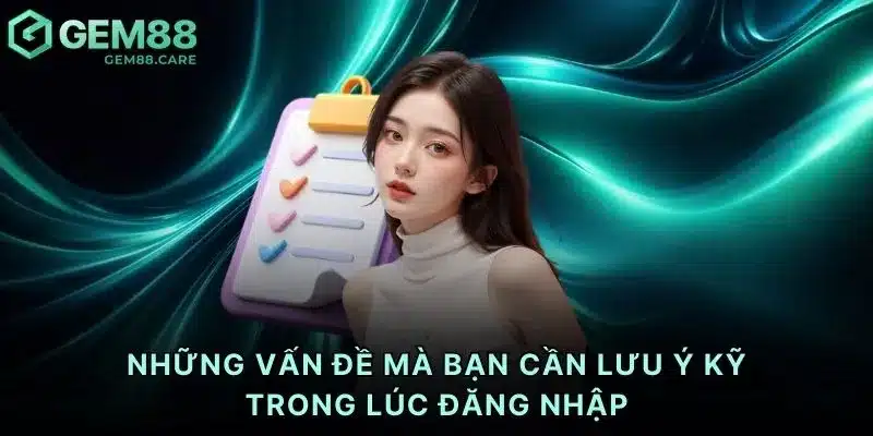 Những vấn đề mà bạn cần lưu ý kỹ trong lúc đăng nhập